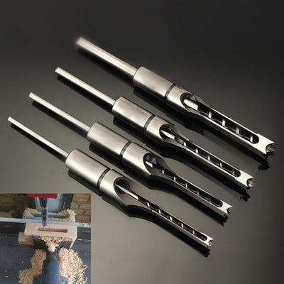 Twist Drill Bit and Mortising Chisel Set - 6.4mm to 16mm Woodworking Tools Kit