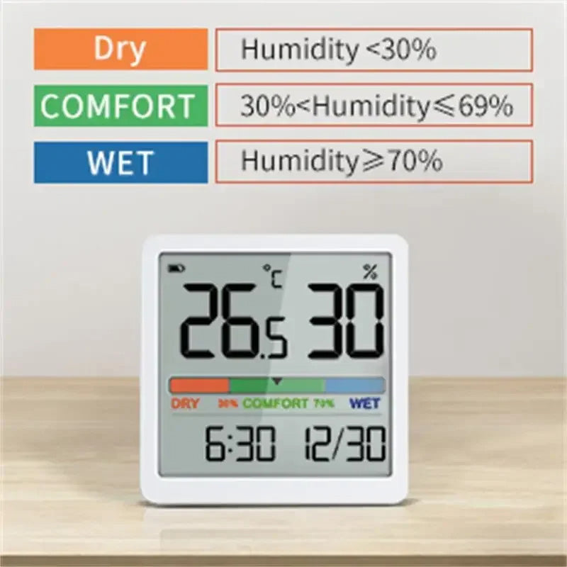 Nouveau Compteur numérique de température et d'humidité intérieure, LCD, thermomètre numérique, hygromètre, capteur, jauge