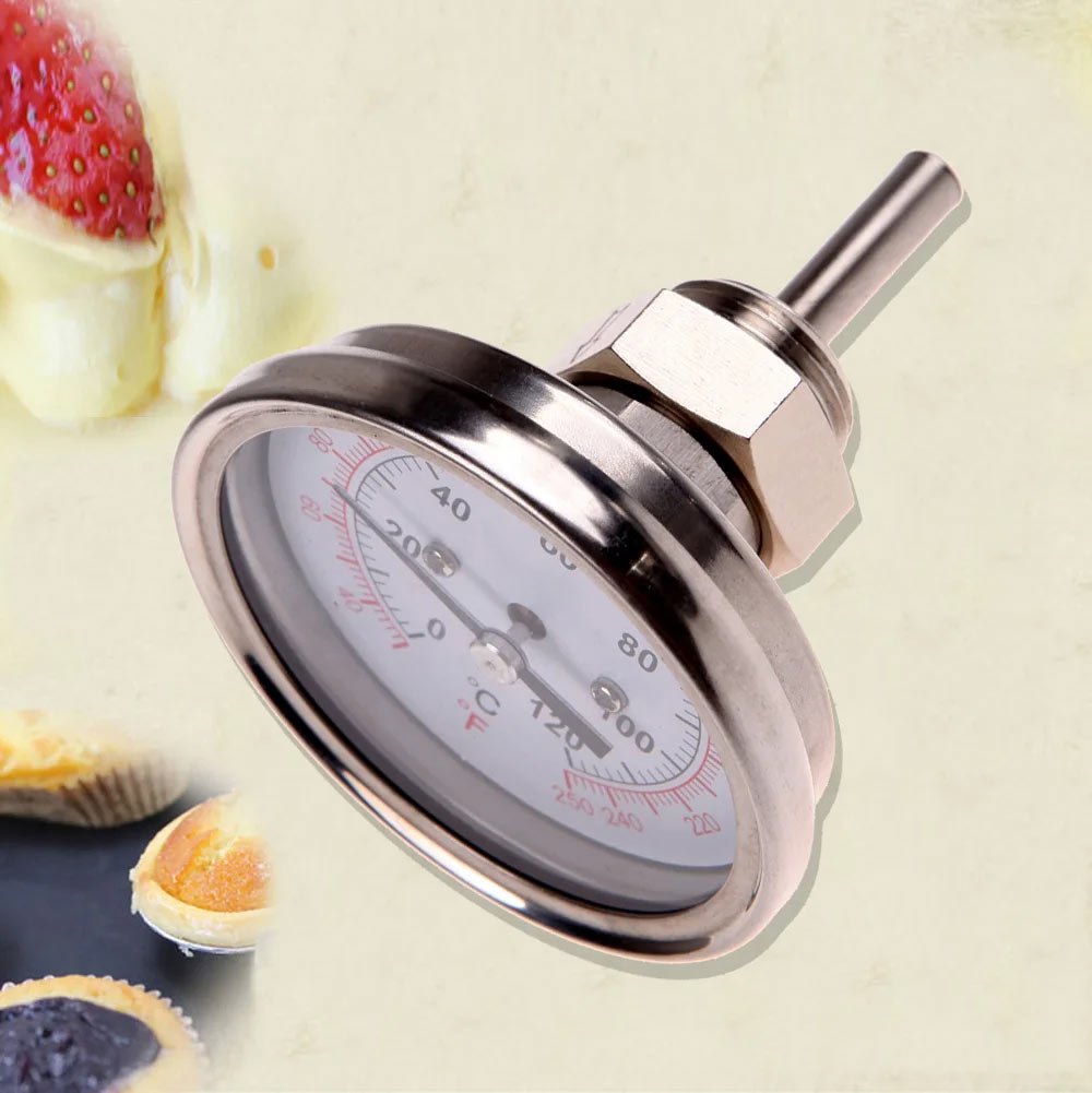 Round Dial Horizontal Thermometer 