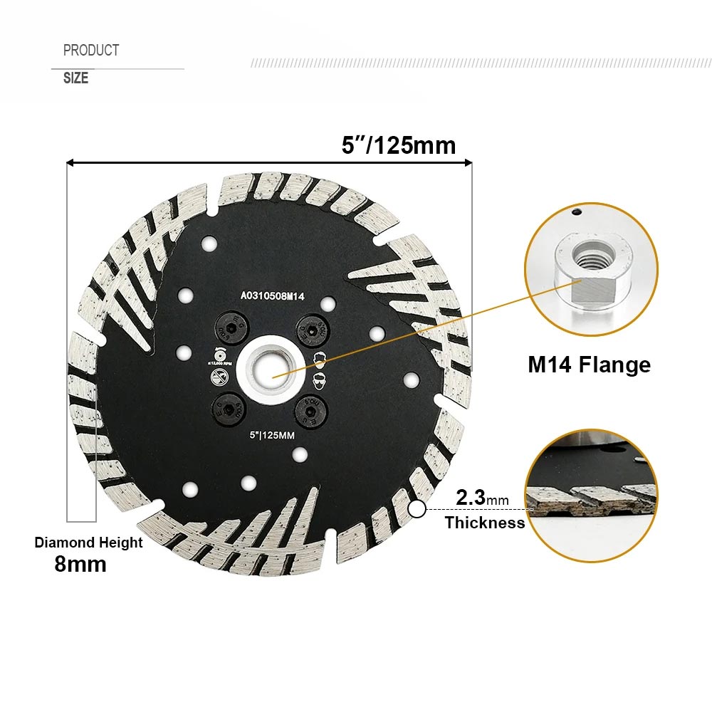 5"/125MM Diamond Saw Blades