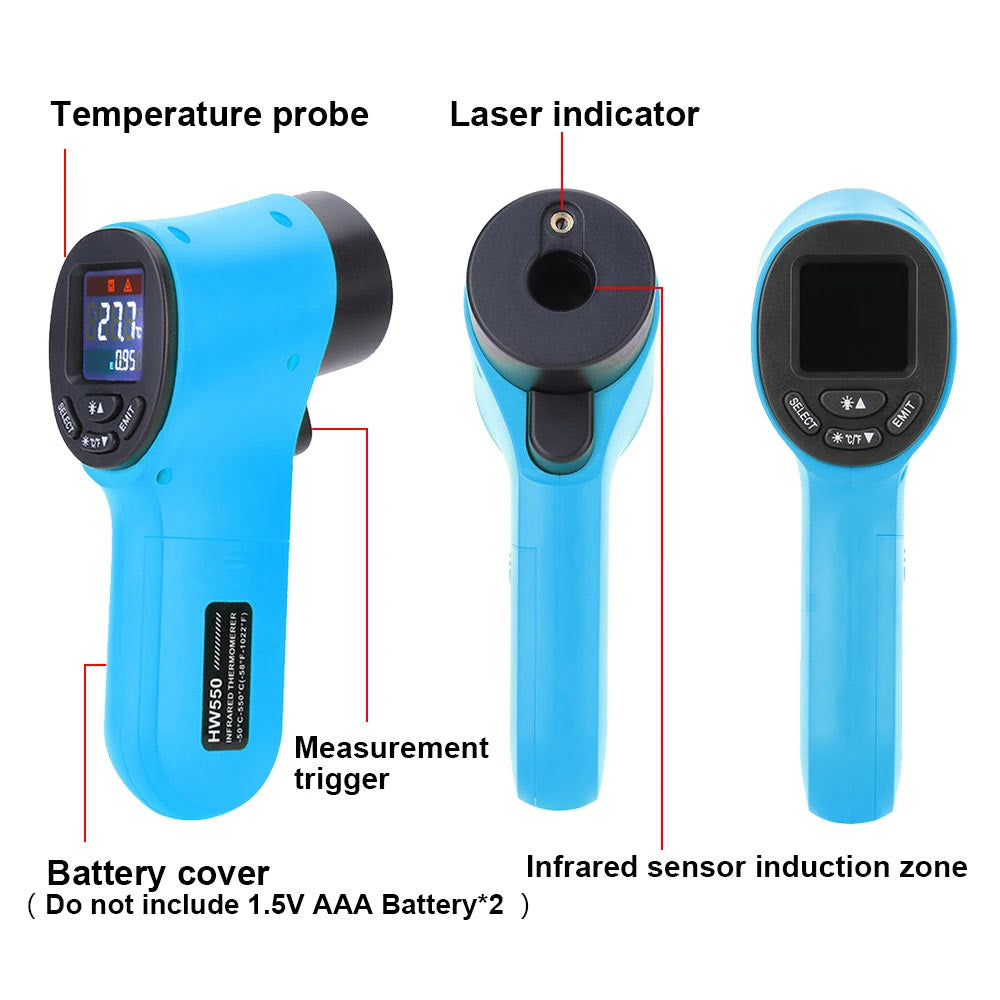 LCD Screen Temperature Meter