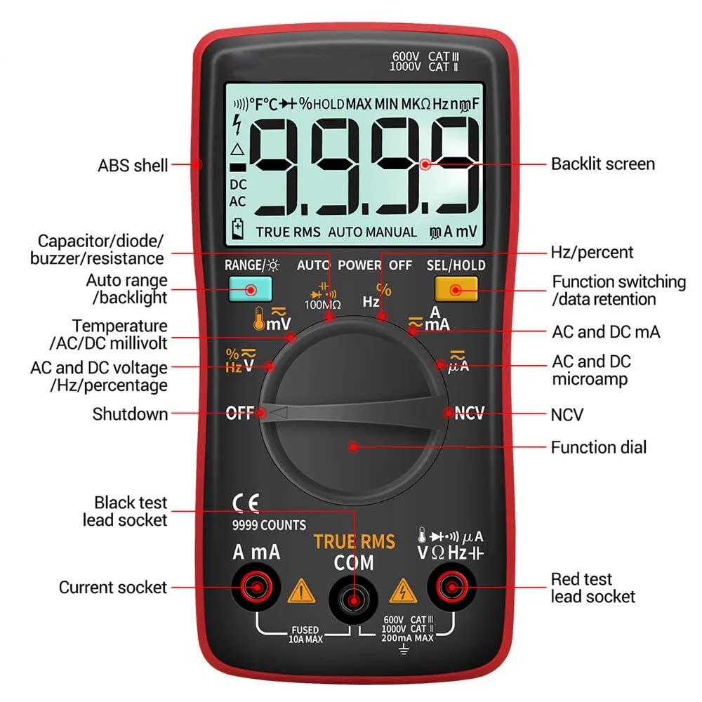 Mini Digital Multimeter