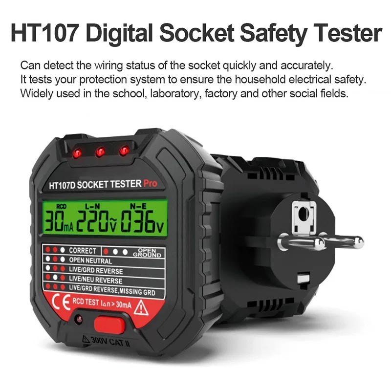 Digital Socket Safety Tester