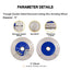 Triangle Design Double Sided Diamond Cutting Disc