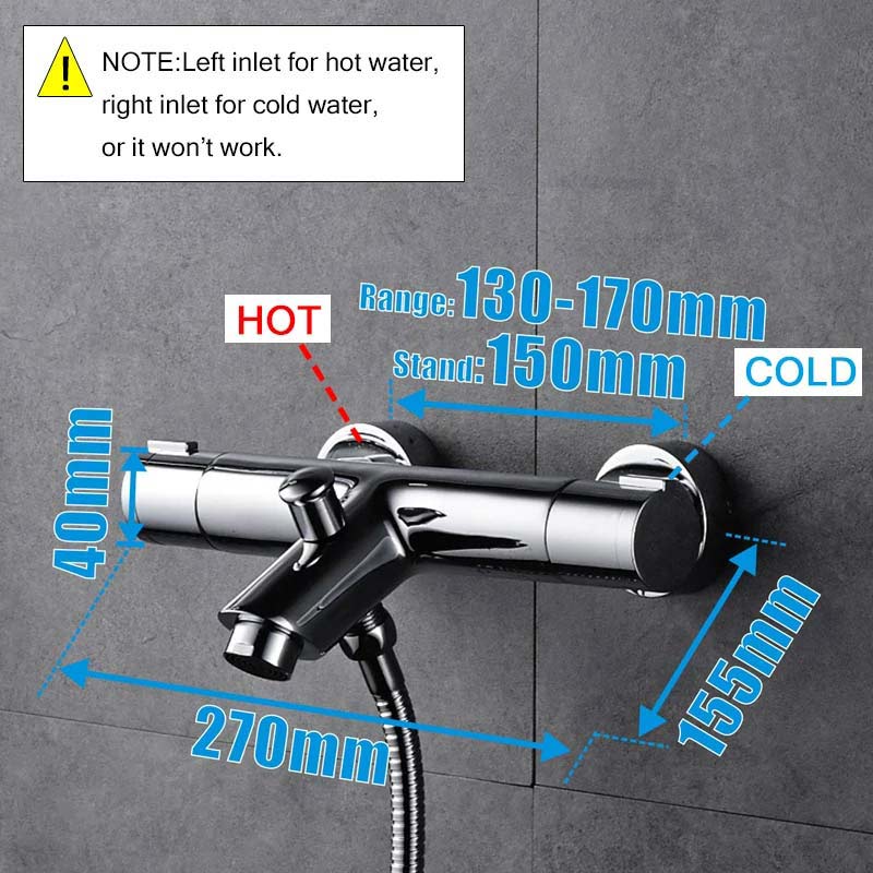 Thermostatic Shower Mixer For Bath