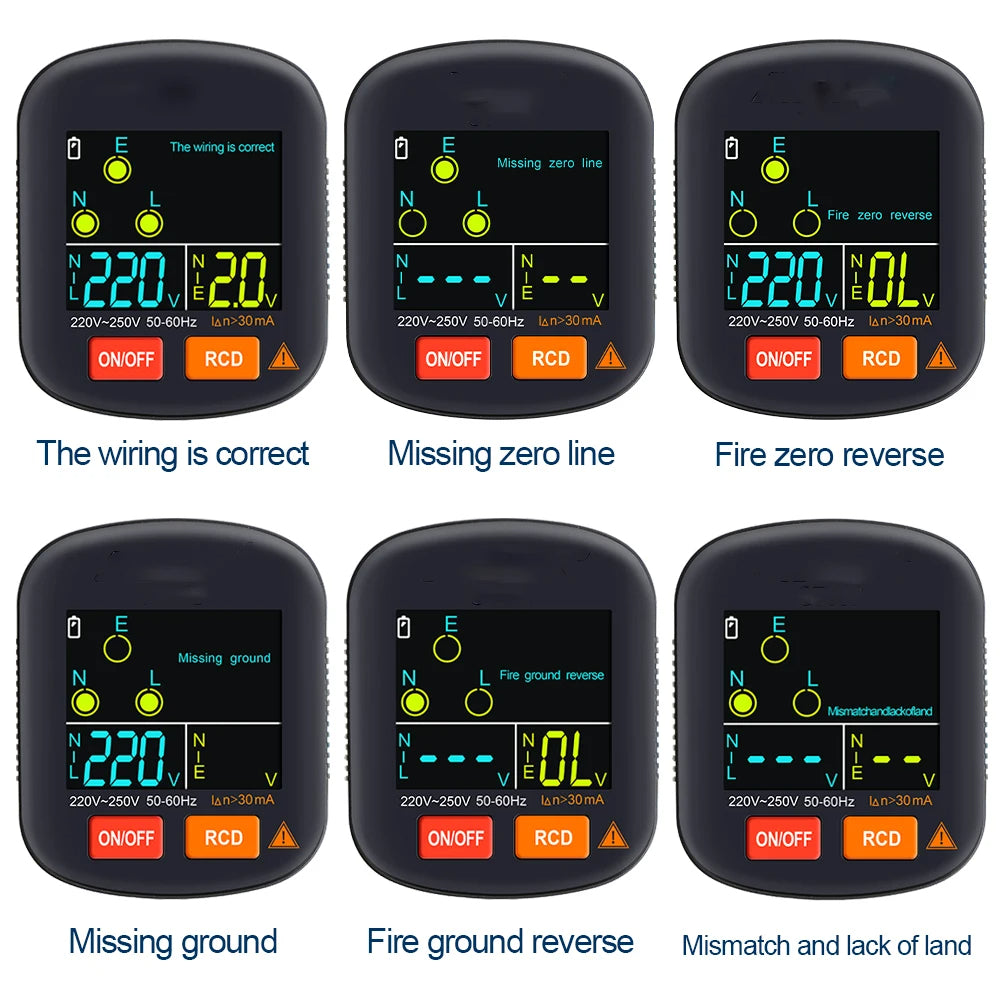 Hancaner Socket Tester with RCD Test