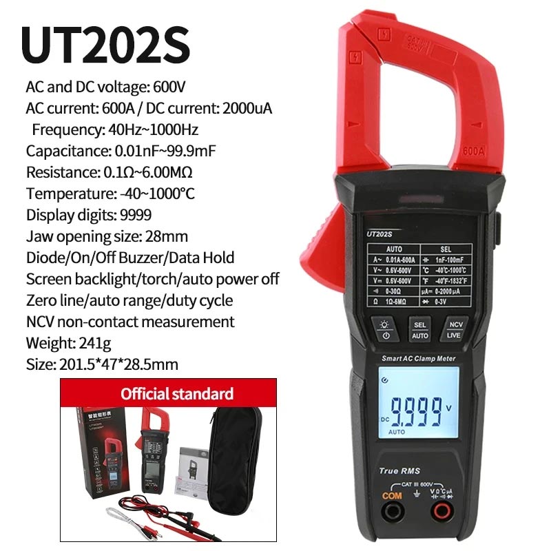 UT202S Button-design clamp meter