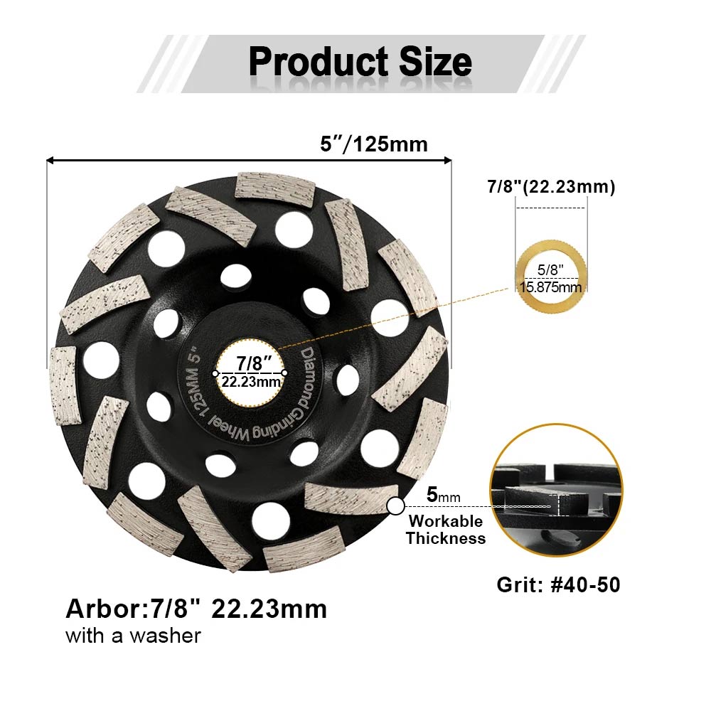 Diamond Grinding Disc 125mm