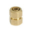 Brass Pipe Connector for Solar Water Heater: BSP Female Thread, Fits Tube O.D. 16/18/20/25/32mm and 1/2", 3/4", 1" Sizes