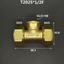 Crimp Tee for Multilayer Pipe 1216 1418 1620 2025 2632 PEX-AL-PEX 1/2" 3/4" 1" BSP Male Female Brass Tee Three-Way Pipe Fitting Connector Designed For Solar Floor Heating Systems