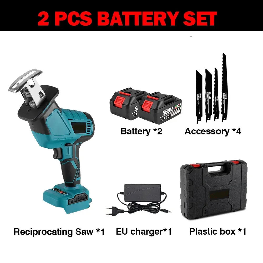 Makita – scie alternative sans fil, 3600w, 12000spm, outils électriques pour le bois avec lame de scie, batterie 18V