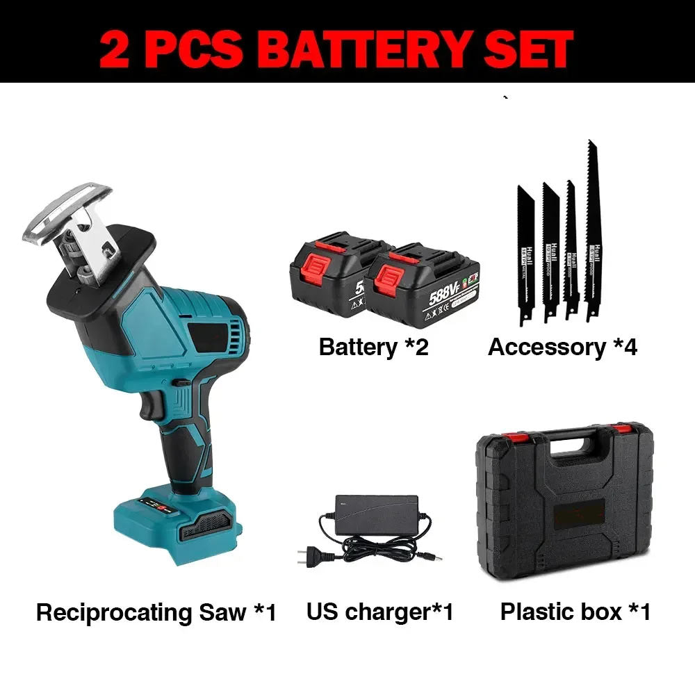 Makita – scie alternative sans fil, 3600w, 12000spm, outils électriques pour le bois avec lame de scie, batterie 18V