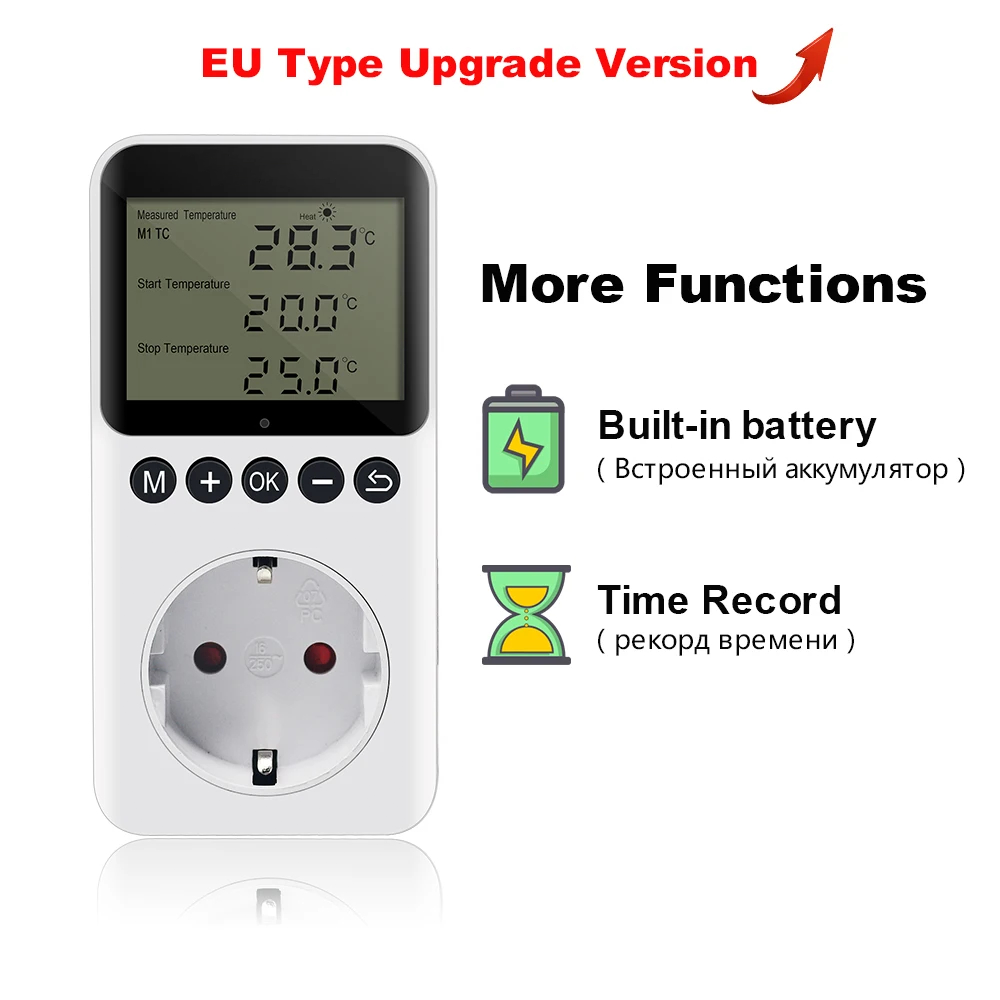 KT3200 Timer Steckdose Thermostat Digitaler Temperaturregler Heizung Kühlung Tag Nacht Steuerung EU/UK/FR/AU Stecker Energiesparende