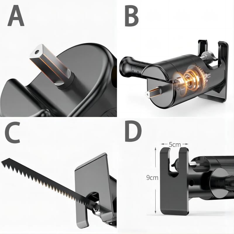 Tournevis tête de Conversion, perceuse électrique en scie électrique, scie alternative domestique, outils multifonctionnels pour le bois