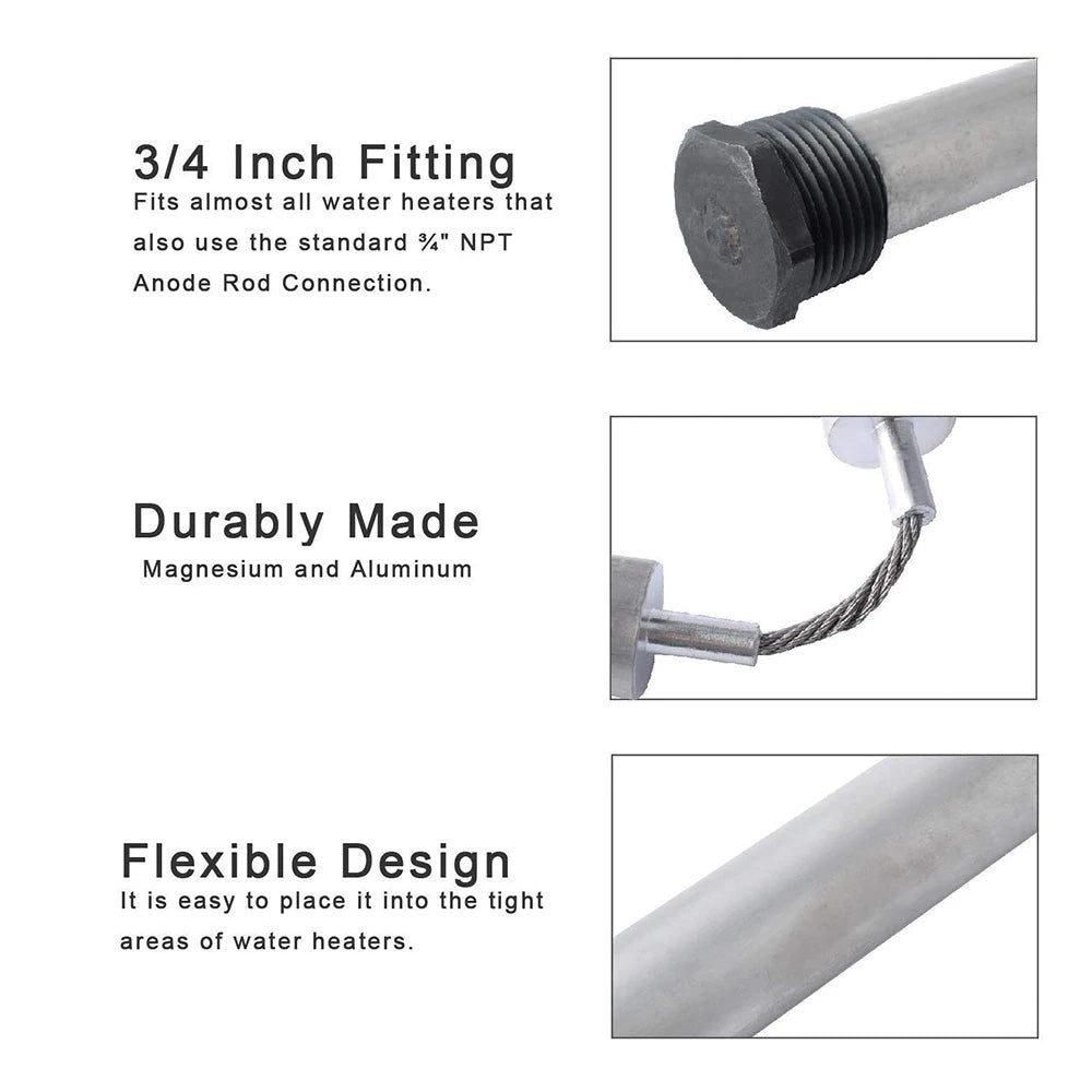 flexible magnesium anode rod