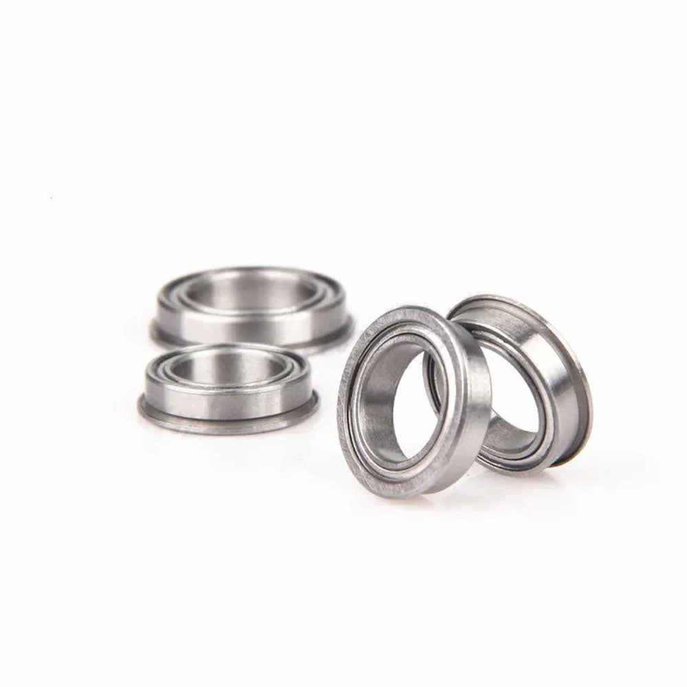 2-10pcs Miniature Flange Bearing Thin Wall Metal Shielded Flanged Bearings