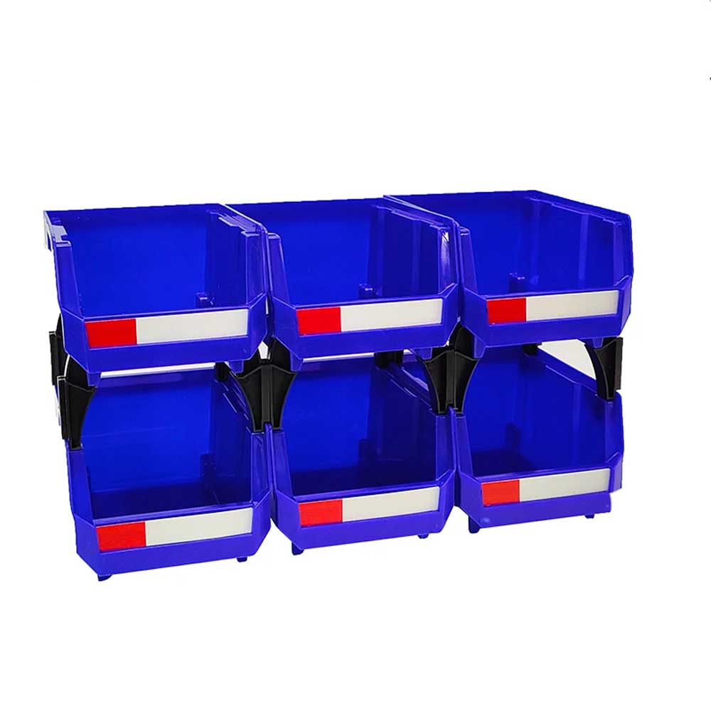 Conteneur de Garage, boîte de rangement et d'organisation d'outils, bac de Garage en plastique empilable