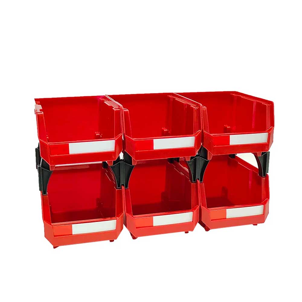 Conteneur de Garage, boîte de rangement et d'organisation d'outils, bac de Garage en plastique empilable