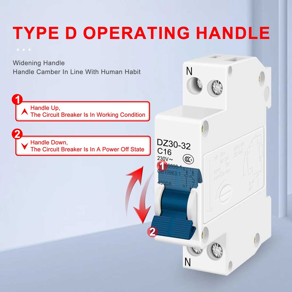 Din Rail Mounting Miniature Household Air Switch