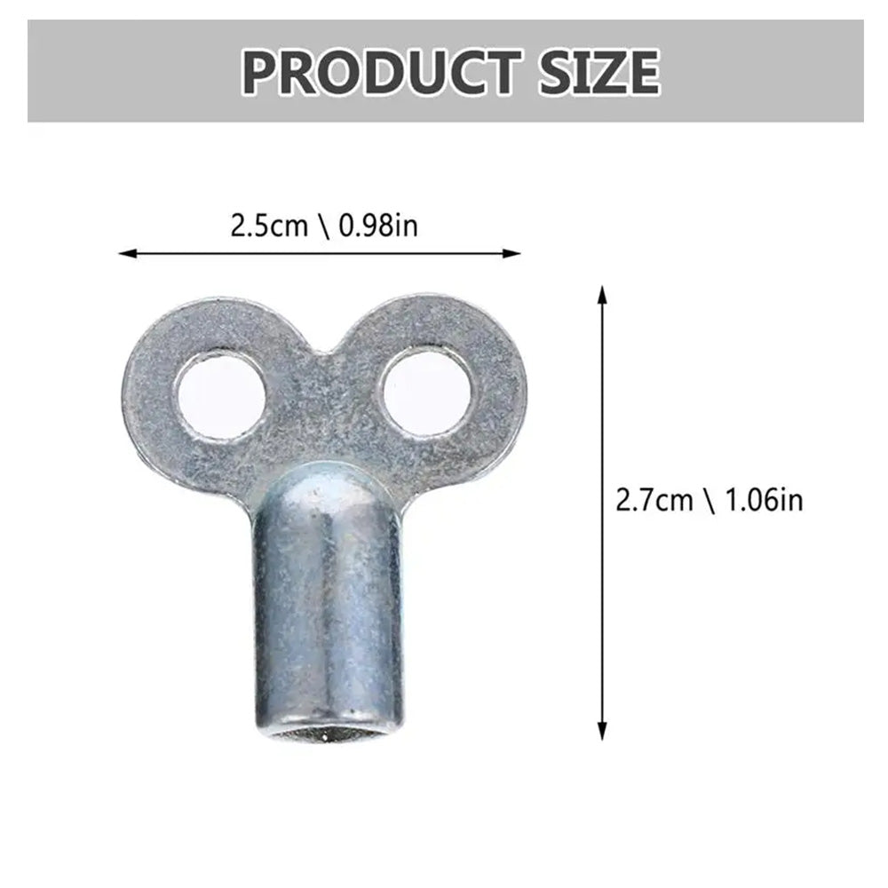 Jeu de clés de purge de plomberie, 6/8 pièces, vanne de radiateur et clés de robinet pour l'entretien du chauffage Central