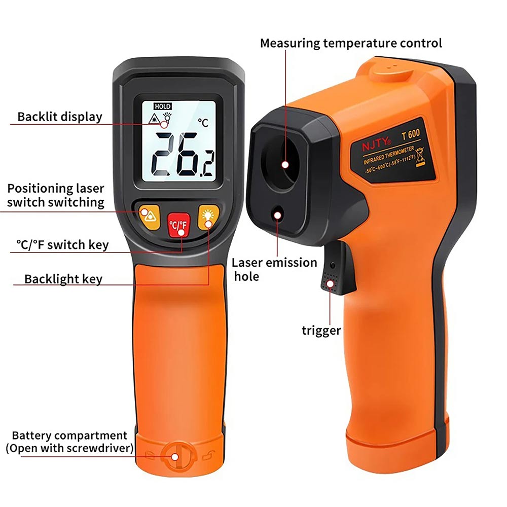 Laser thermometer