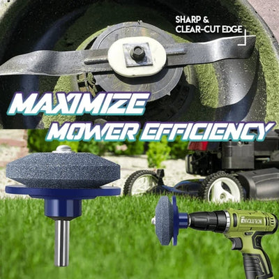 Universal Lawn Mower Blade Sharpener - Faster Grinding Rotary Drill Cuts