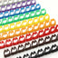 Cable Markers: Colorful Number Tags for 2-8mm Wire Network Cable Identification