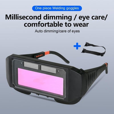 Automatic Dimming Welding Glasses - Auto Darkening Anti-Eyes Shield Goggles for Masks
