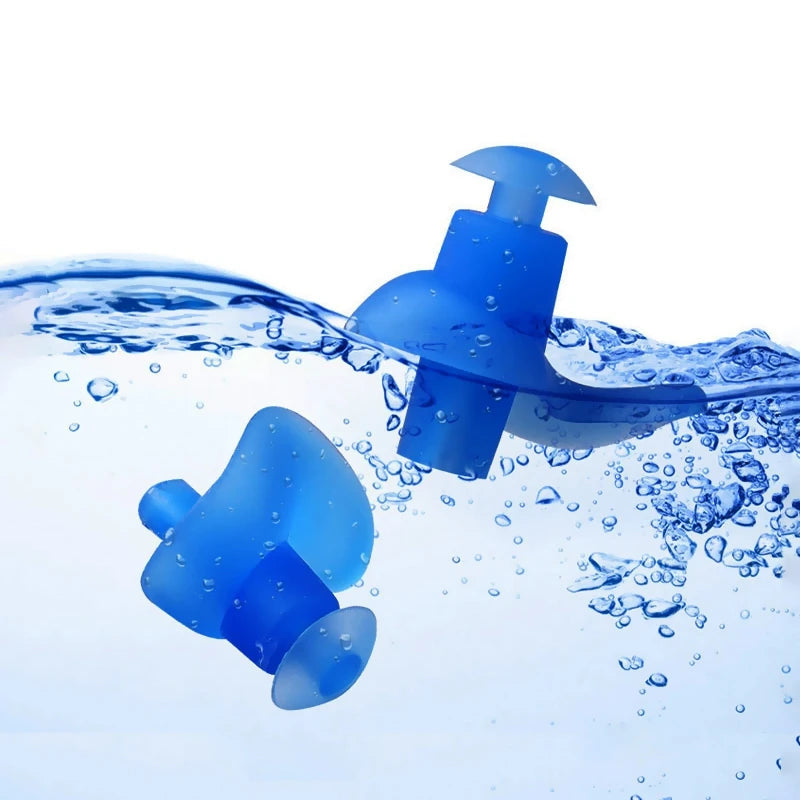 Reusable Silicone Earplugs for Swimming, Water Sports & Noise Reduction – Hearing Protection Accessories