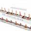 1.4mm Copper Busbar Pin & Fork Type for 12-Way MCB Circuit Breaker Connection 1A-63A