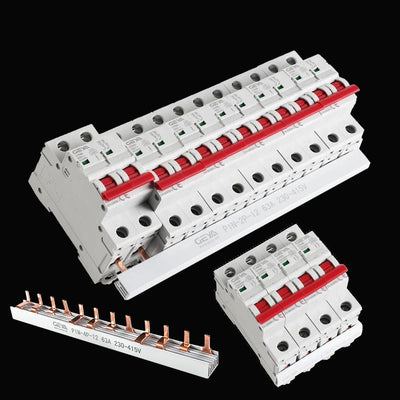 1,4 mm Kupfersammelschiene mit Stift und Gabeltyp für 12-Wege-MCB-Leistungsschalteranschluss 1A-63A