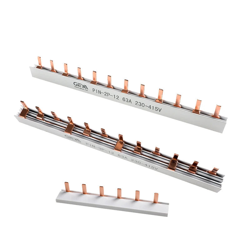 1.4mm Copper Busbar Pin & Fork Type for 12-Way MCB Circuit Breaker Connection 1A-63A