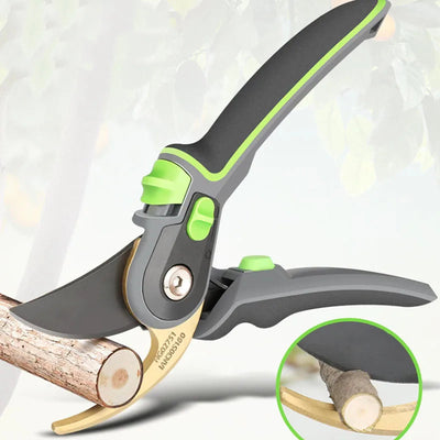 PTFE Coated Pruner Shear Saw Steel Forged Cutter Head Non-Slip Handle Garden Pruning Shears Garden Tools