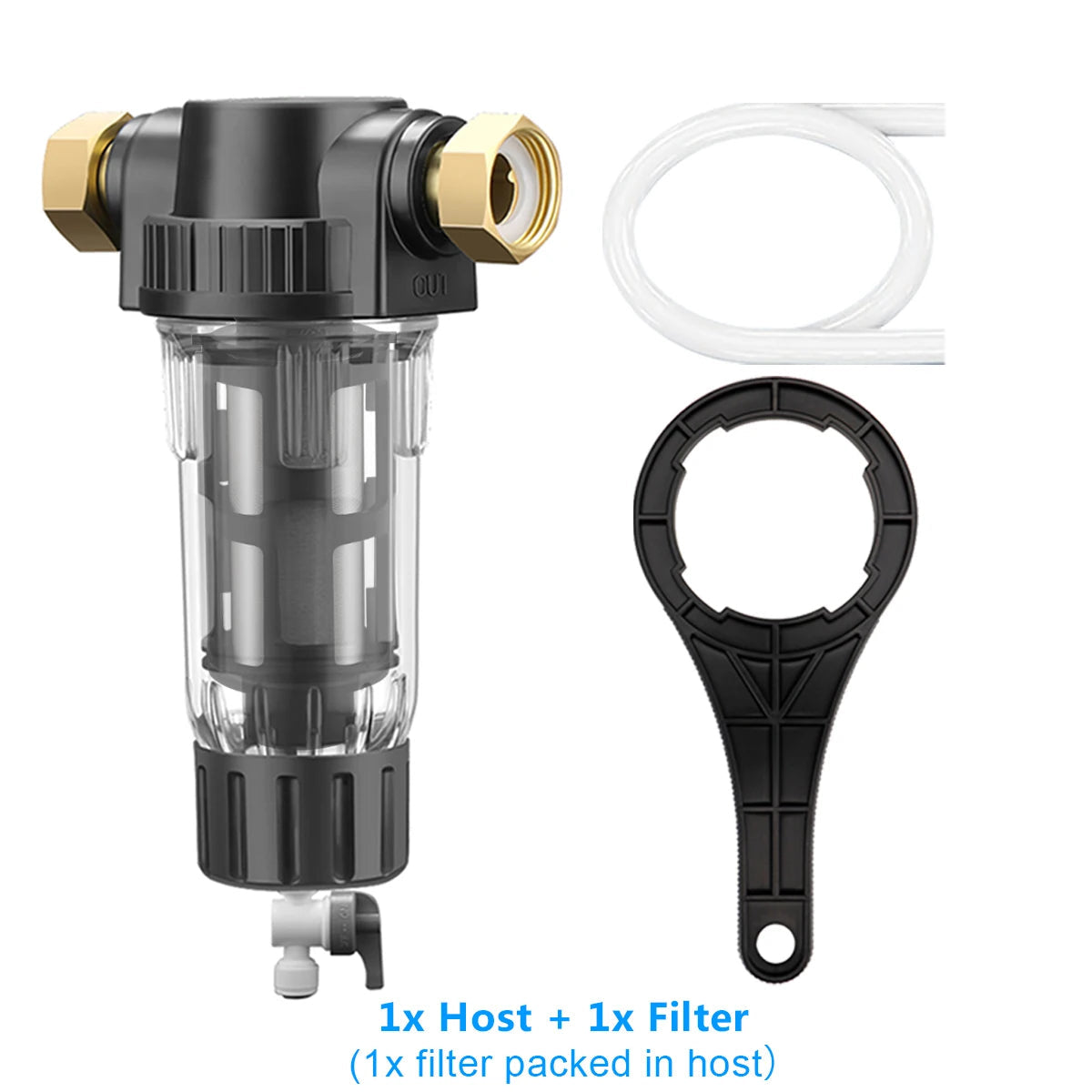 Sediment Water Filter System with Stainless Steel Mesh Purifier