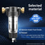 Sediment Water Filter System with Stainless Steel Mesh Purifier