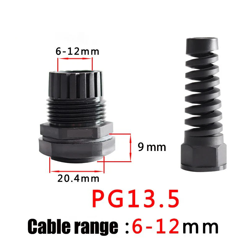 plastic strain relief cord connector