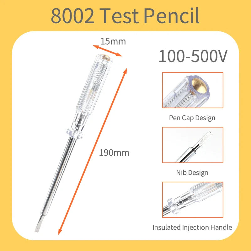 Electric Voltage Tester Screwdriver with Digital Display for AC/DC 12-250V Circuits