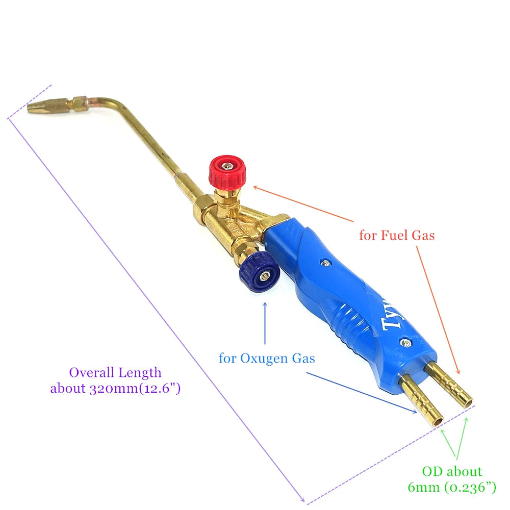 Soldering torch with copper tip