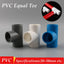 PVC Equal Tee Connector Aquarium Fish Tank Tube Watering Adapter DIY Tools Garden Water Connectors UPVC Pipe Joints