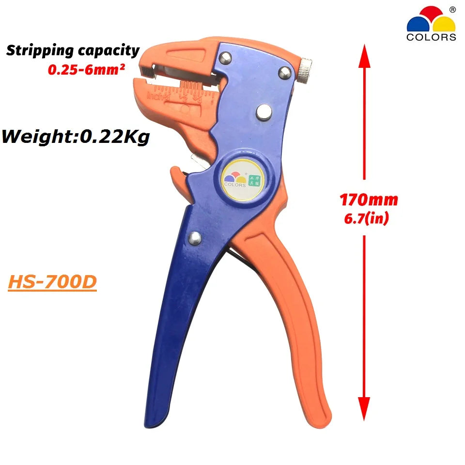 FSE FS-D3 Self-Adjusting Wire Stripper Pliers - 0.03-10mm Cable Cutter