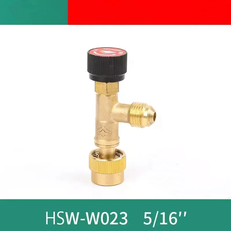 HS R410a R22 Refrigeration Tool Air conditioning Safety Valve Adapter Fitting  Refrigeration Charging  Copper Adapter For R410A