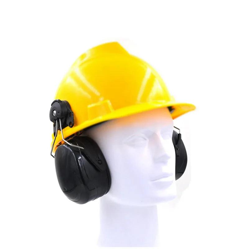 High-Quality Anti-Noise Earmuffs for Safety Helmets – Hearing Protection for Woodwork, Airports, and Factories