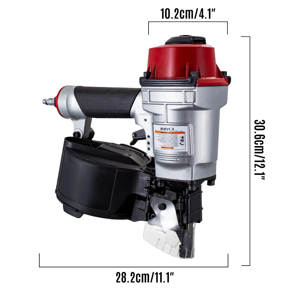 Cloueur à bobine pour fabrication de palettes, CN55 CN70 CN80, pour planche de parement, meubles de travail du bois, outil de revêtement, pistolet pneumatique à rouleau pneumatique