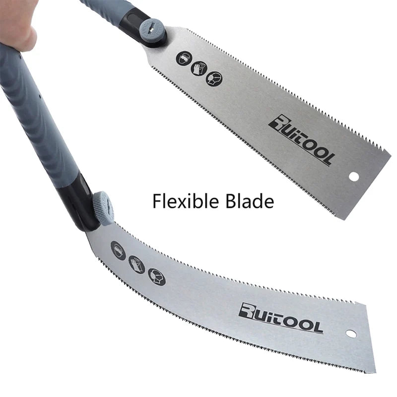 Japanese Pull Saw 250mm SK5 Double Sided 3-Edge Teeth Flexible Blade