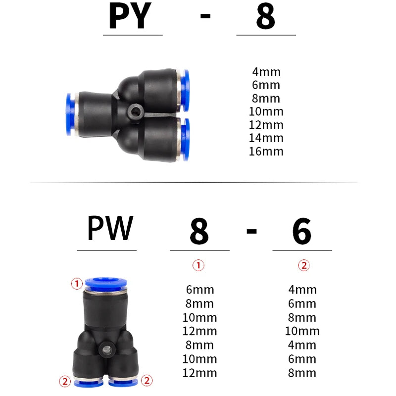 pneumatic pipe fittings