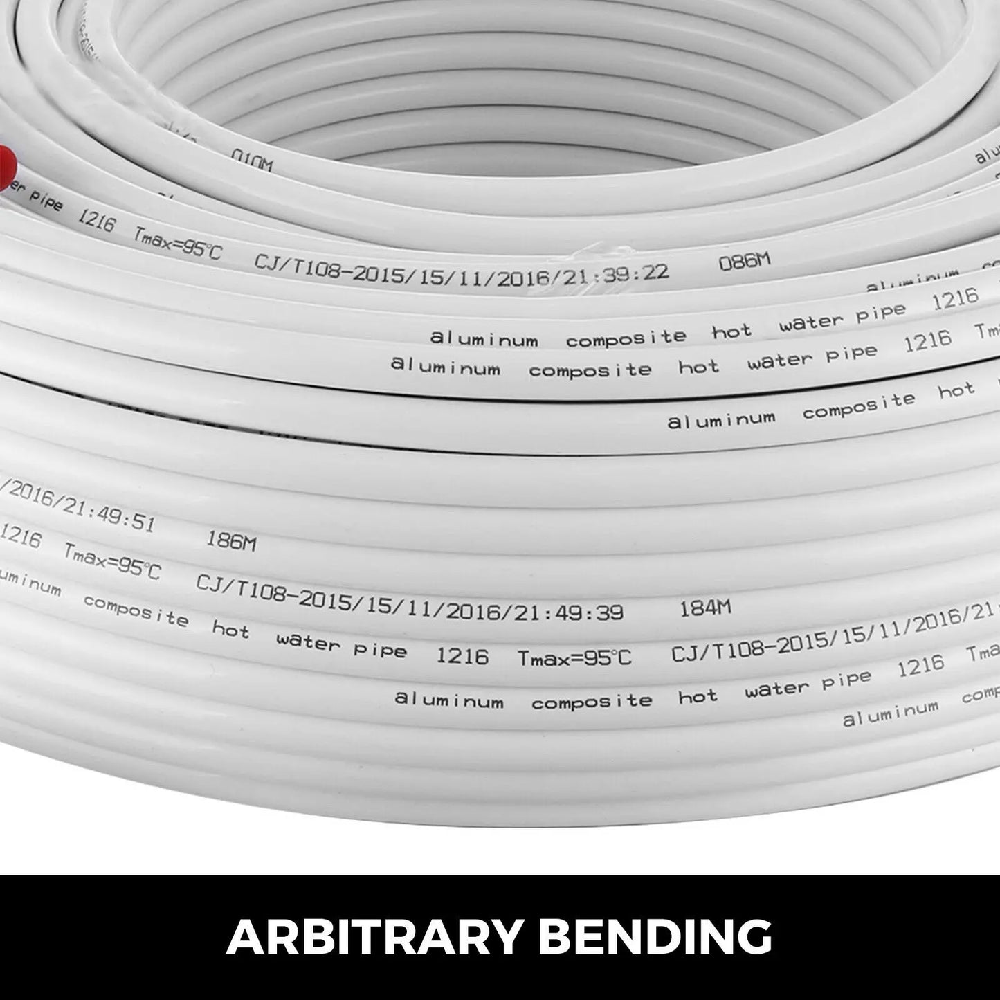 Sauerstoffbarriere PEX-AL-PEX-Rohr - 200 m/300 m Fußbodenheizungsrohr