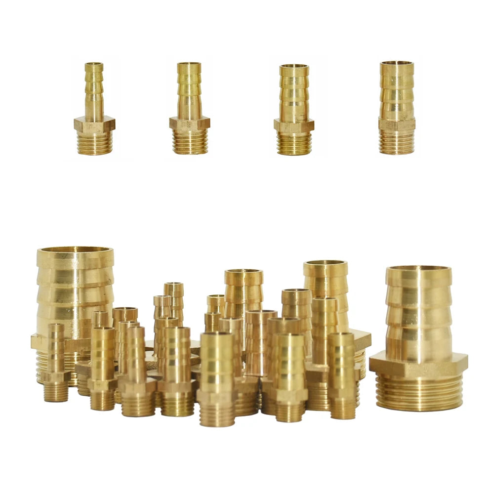 1" Brass Male Thread to Hose Barb Connector: Water Pipe Fittings for 16/19/25/32mm Hoses