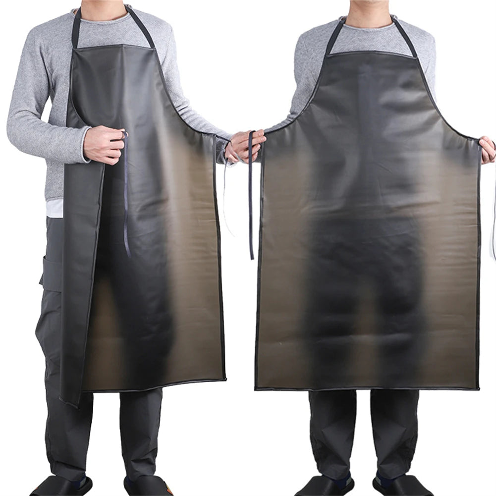 Unisex PVC Apron: Waterproof and Oil-Resistant for Industrial and Service Roles