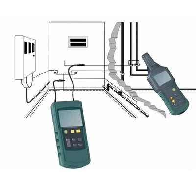 MS6818 Professioneller Kabeltester 12-400 V AC/DC Metallrohrsuchgerät Wand- und Untergrundprüfung Unterbrechungs- und Kurzschlusserkennung