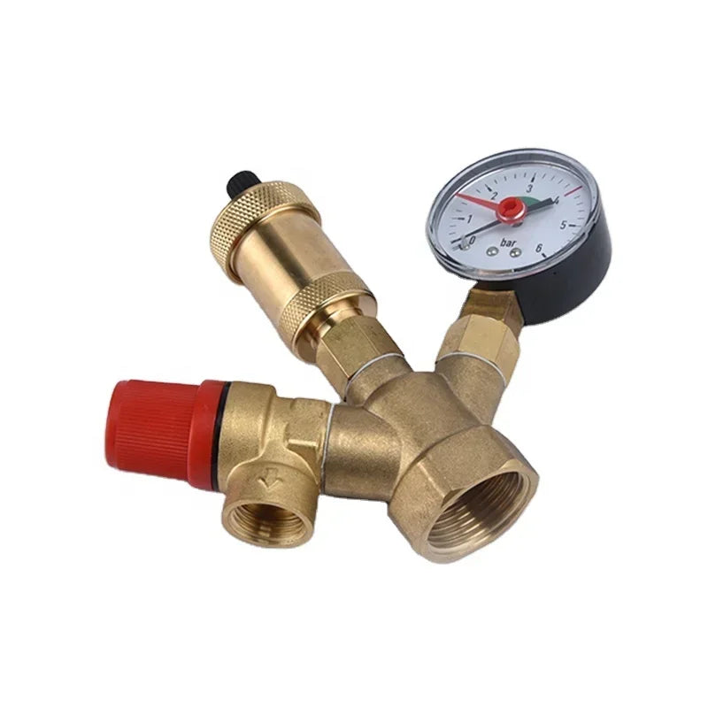 Brass Safety Valve With Manometer